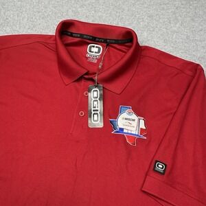 Circuit  Of The Americas Polo Shirt Mens XXL Red Nascar Texas Performance NWT